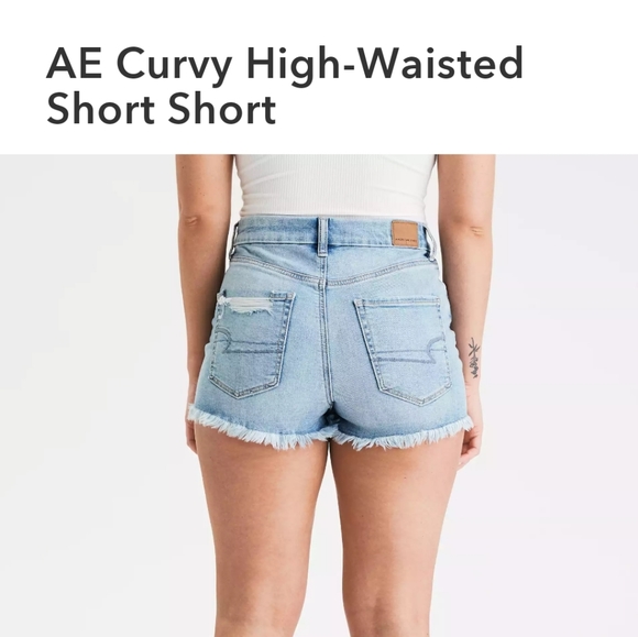 American Eagle Curvy Hirise Shorts 